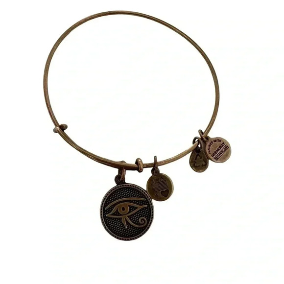 Alex and Ani Evil Eye bracelet Gold tone - Picture 2 of 5